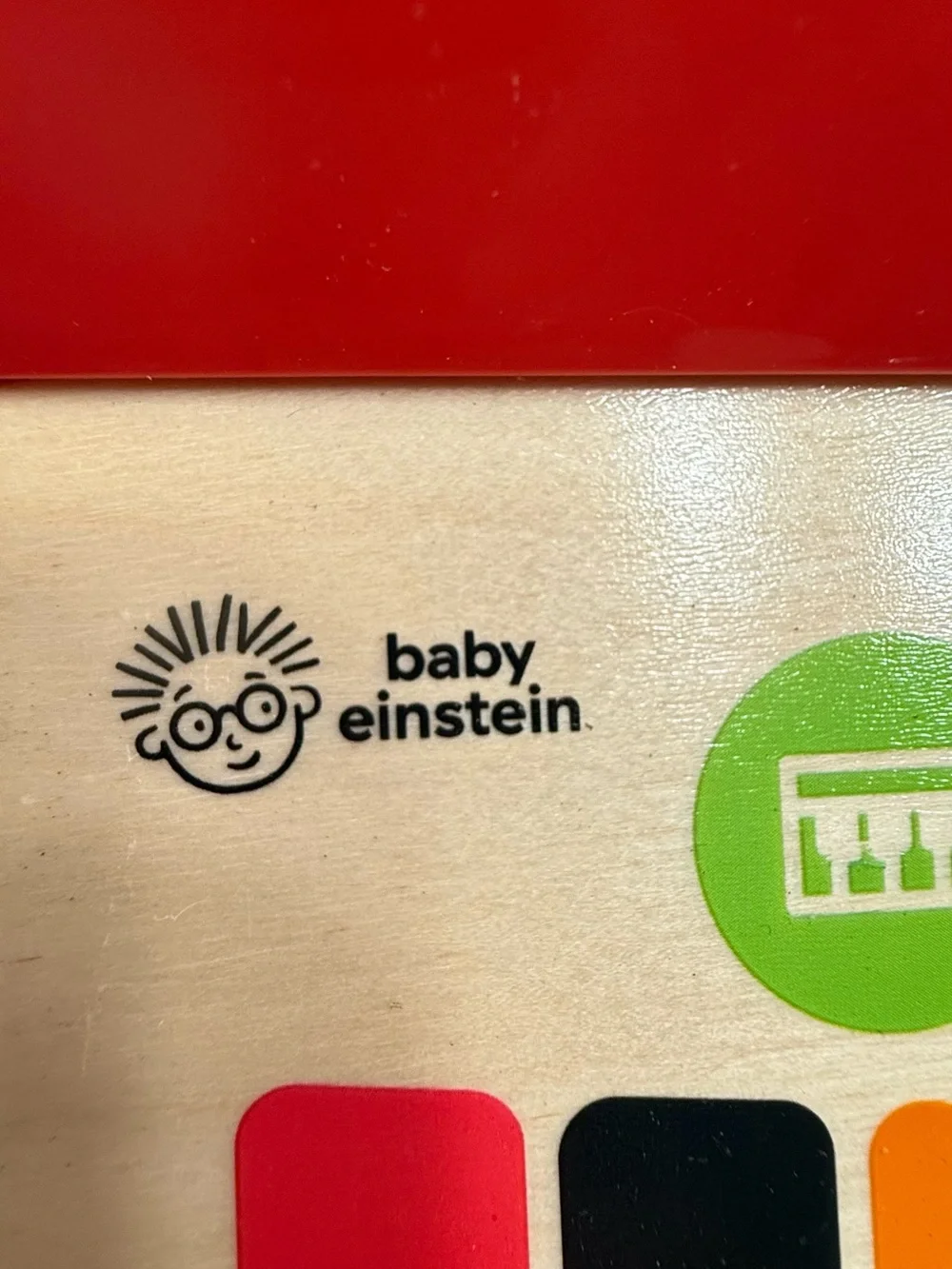 Baby Einstein Kids Piano Toy - Red Multi-Color Play Keyboard